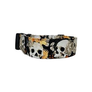 2” Skulls/ Roses Dog Collar
